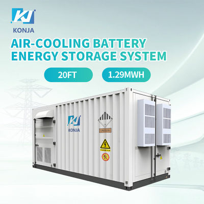 İyi bir fiyat. KonJa Hava Soğutma 20FT 768VDC 1.29MWh Derin Döngü Pil Enerji Depolama Sistemi 400VAC Konteyner Pil çevrimiçi